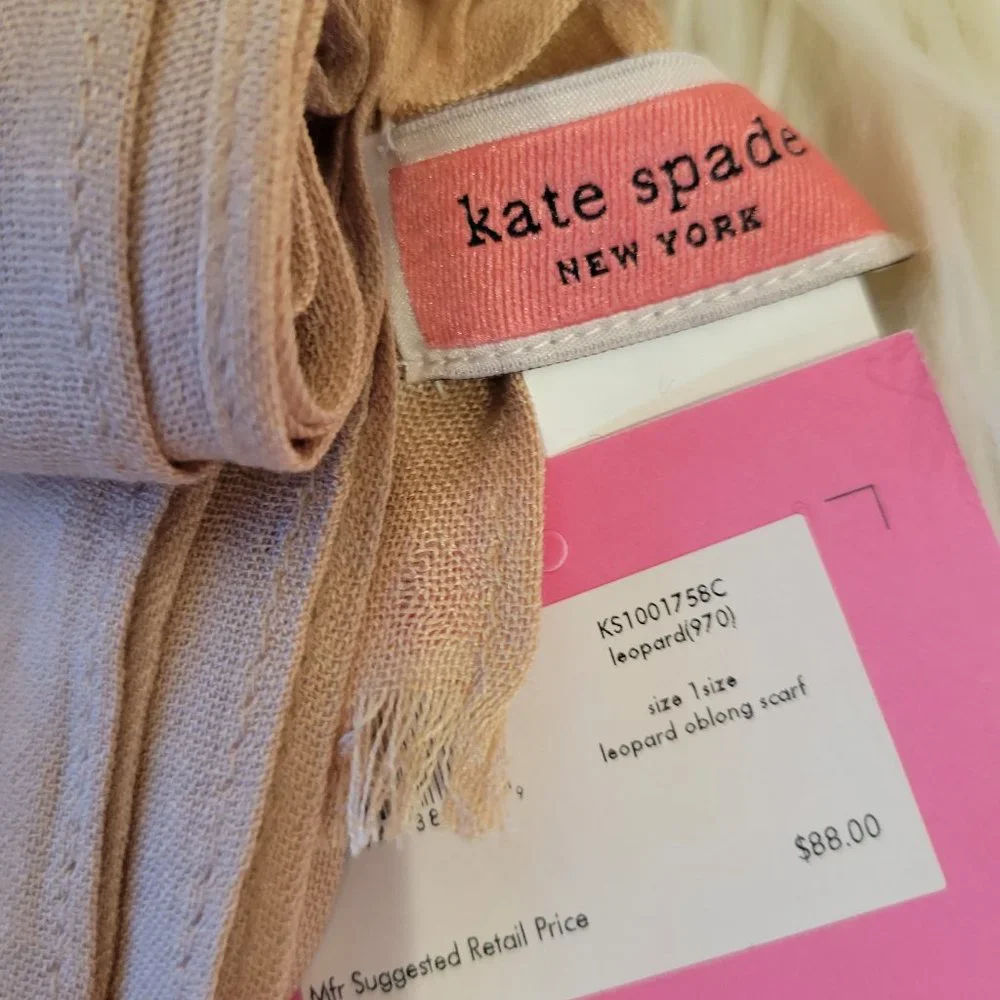 Kate Spade Leopard Print Scarf
